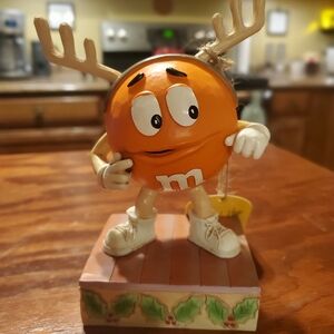 Jim Shore M&Ms Orange Character, 6015682, "Jingle All The Way" NEW!!